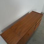 Teak Fineer Dressoir Met Ronde Knop En Lades Nr. 2 thumbnail 14