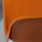Vintage Seventies Kuipstoel, Eetkamerstoel - Oranje thumbnail 4