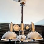 Mooie Vintage Chrome Space Age Hanglamp Van "Massive" Jaren 70S thumbnail 5