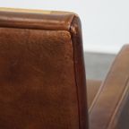 Mooie En Comfortabele Schapenleren Art Deco Design Fauteuil Met Een Prachtige Kleur thumbnail 3