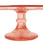 Art Deco Roze Taartschotel Rosaline Depression Glass Verrerie Scailmont thumbnail 4