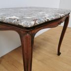 Vintage Queen Ann Salontafel Koffietafel Met Marmer Blad 21 thumbnail 15