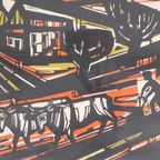 Litho Akke Sins , Ploegende Boeren, 1963 thumbnail 7