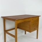 Scandinavisch Vintage Teak Fineren Bureau Veme thumbnail 10