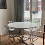 Witte Ronde Tafel - 120cm Diameter - Vintage Pastoe thumbnail 2