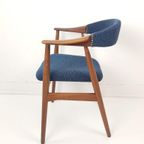 Set Van 2 Deense Vintage Farstrup Stoel Blauw Thomas Harlev thumbnail 8