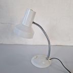 Vintage Gooseneck Bureau Lampje Wit. thumbnail 7