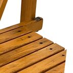 Aldo Jacober - Folding Chair Model ‘Trieste’ - Bazzani Italy - Light Oak (Wood Grain) thumbnail 4