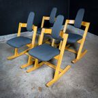 Vintage Stokke Pendulem Eetkamer Set – 4 Stoelen & Uitneembare Eettafel thumbnail 11