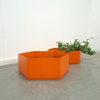 Oranje Kunststof Bloembak Plantenbak thumbnail 2