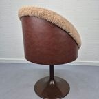 Krukje Met Lage Rugleuning. Vintage Stoeltje Tulp Model. thumbnail 10
