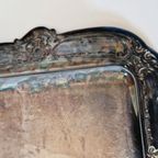 Antieke Serveerschaal Zilverkleurige Schaal Bord thumbnail 17