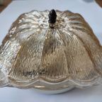 Vintage Plafondlamp Plafonnière Wandlamp Jaren '60 Sixties Glas Amber thumbnail 10