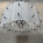 Vintage 1970’s Pendant Lamp – Glass/chroom thumbnail 8