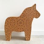 Groot Vintage Kartonnen Dala Paard Van Ikea, Zweden, Scandinavisch Design thumbnail 4
