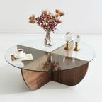 Evila Originals Salontafel Met Veiligheidsglas Ø90cm thumbnail 8