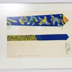 Dutch Design | Guillaume Corneille | Lithoprint En Stropdas | Handgesigneerd | Cobra Groep | Coll thumbnail 6