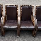 Eetkamerset Eettafelset 6 Stoelen En Eettafel Eikenhout En Riet Rotan Lloyd Loom thumbnail 14