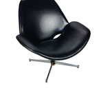 Space Age Skai Black Lounge Chair 1970S thumbnail 4