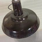 Vintage Industriële Emaille Hanglamp, Zwart thumbnail 11