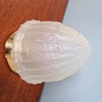 Art Deco Plafondlamp Van Gesatineerd Glas, Jaren 20 thumbnail 4