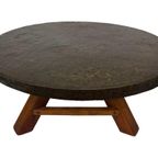 Vintage Salontafel Rond Brutalist Jaren 60 Minimalist Design thumbnail 24