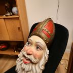 Vintage Sinterklaas Sint Hoofd Etalage Etalagematriaal thumbnail 10