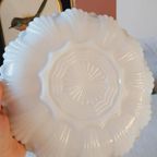 Melkglas 3 Vaks Schaal Gouden Rand Vintage thumbnail 6