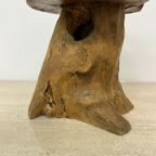 Solid Wood Tree Side Table , 1970S thumbnail 8