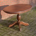 Salontafel Eikenhout Donker Afgewerkt Ovaal Model thumbnail 2