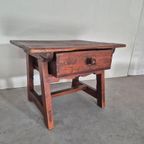 Antieke Rustieke Spaanse Tafel Wabi Sabi Stijl thumbnail 2