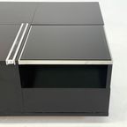 Zwart Houten Vintage Salontafel Van Fiarm Met Chromen Details thumbnail 20