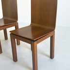 Set Van 6 Minimalistische Italiaanse Vintage Eetkamerstoelen thumbnail 9