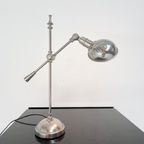 Zilverkleurige Vintage Bocx Tafellamp, 1980’S thumbnail 10
