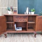 Antieke Commode Art Deco Kastje Vintage Dressoir Queen Anne thumbnail 4