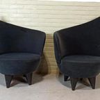 Set Of 2 Vintage Oortjes Design Fauteuils thumbnail 7