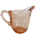 Art Deco Roze Glas Roomstel Met Serveerblad 1930’s thumbnail 5