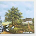 Offset Litho Naar Banksy Bird And Grenade 107/150 thumbnail 9