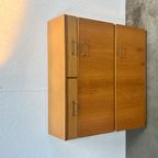 Vintage Schoenenkast, Licht Hout, 1970's Duitsland thumbnail 3
