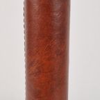 Vintage Metalarte Tafellamp George Hansen Leer Messing ‘60 thumbnail 9