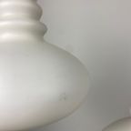 Pair Of White Frosted Glass Hanging Lamps From Peill And Putzler, 1960 thumbnail 4