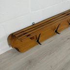 Vintage Midcentury Houten Kapstok | Hoedenplank Xxl thumbnail 7