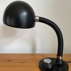 Vintage Egon Hillebrand Bureaulamp. Tafellamp Hillebrand. Gietijzeren Voet. thumbnail 7