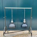 2x Zwarte Industriële Hanglamp thumbnail 12