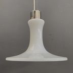 White Glass Pendant Lamp 1980S thumbnail 7