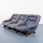 Sculptural Mid-Century Italian Modern Sofa / 3 Zitsbank / Bank, 1960’S thumbnail 4