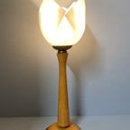 Nederlands Witte Tulp Lamp Van Bonydesign (Niet Gesigneerd), Tafellamp, Bureaulamp thumbnail 6