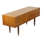 Vintage Lowboard Scandinavische Stijl Lichtgekleurd Hout thumbnail 3