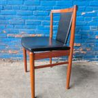 Set 5 (of 6) Deense Teak Stoelen , Findahls Møbelfabrik thumbnail 3