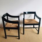 Vico Magistretti Carimate Stoelen Vintage Italiaans Design thumbnail 6